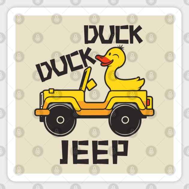 Duck duck jeep Sticker by Funny sayings